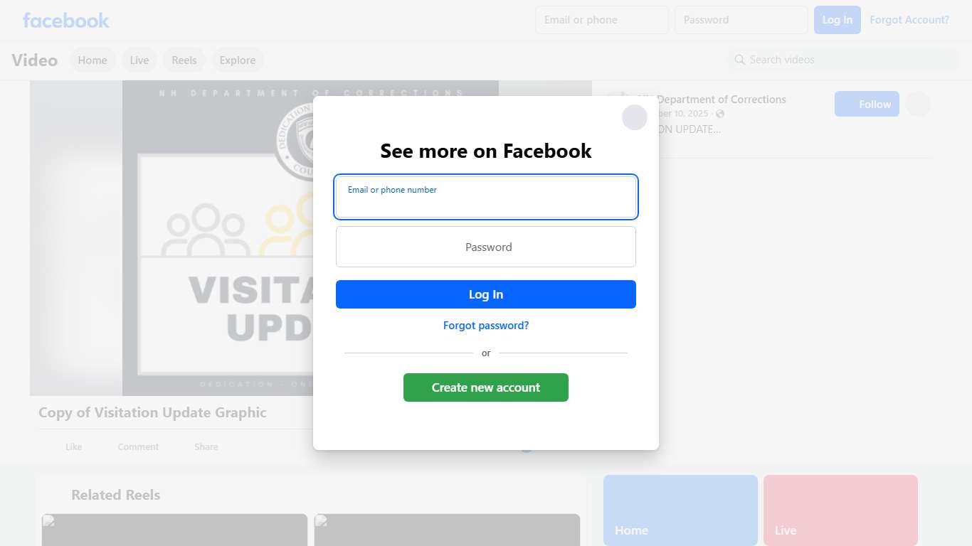 📢 VISITATION UPDATE Saturday visits at the Northern New Hampshire Correctional Facility in Berlin for the month of October have been rescheduled from October 18, 2025, to October 25, 2025. Thank you for your understanding and cooperation. #NHDOC NH Department of Corrections Facebook